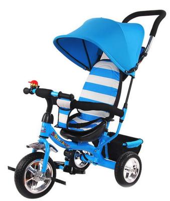 China Ride On Toy Hot Sales Baby Kids Children Metal Baby Tricycle 4 In 1 Car Baby Toys for sale