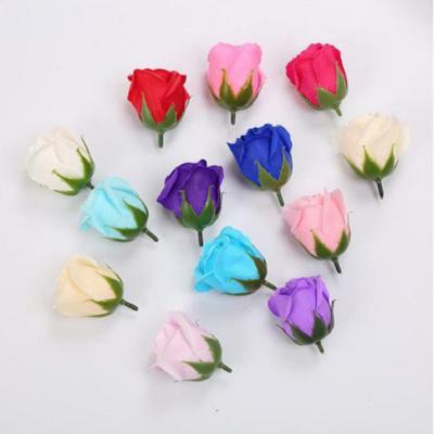 China Festival ; Artificial Rose Soap Flowers Petals Paper Box Set Art Suppliers Decoration Red Multy Colors Luxury Floral Gift Wholesale Home Valentines Day for sale