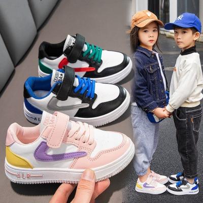 China 2022 Velcro Kids' S Sneakers Spring And Autumn New Soft Bottom Non-Slip All-matching Breathable Sneakers Sports Shoes for sale