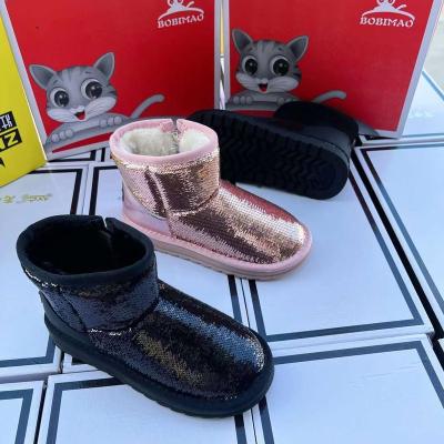 China Winter Style Shell Head Soft Bottom Cotton-padded Warm Casual Shoes Breathable Children's Shoes For Boys And Girls Fashion for sale