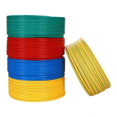 China Construction engineering Huayuan Manufacturer BV 6mm2 450/750V Building Electrical Equipment Copper Core Wire for sale