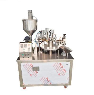 China High Precision Filling Level Newest Semi Automatic Plastic Tube Filling Sealing Machine / Soft Tube Filling And Sealing Machine for sale