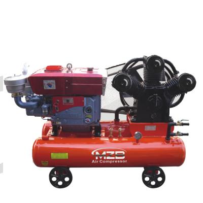 China MZB-0.25/8G Gasoline Air Compressor Engine Air Compressor Piston Oil Compressor Lubricated Industrial Compresor for sale