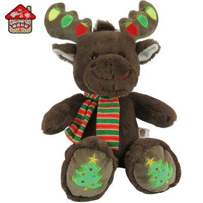 China Christmas Gift Stuffed Deer Plush Elk Reindeer Toys For Kids Christmas Stuffed Reindeer Toys for sale