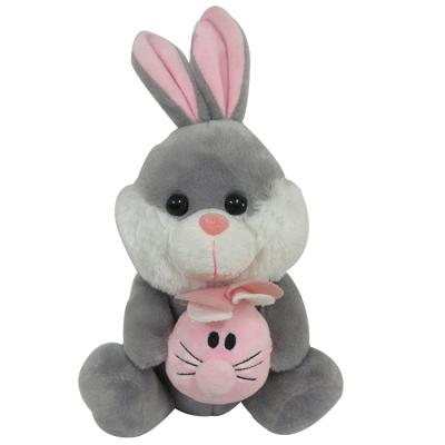 China Toys Gift Easter Holiday Rabbit Plush Toy With Easter Egg Stuffed Toy Bunny for sale