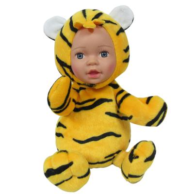 China Baby Toy Soft Toy Tiger Educational Movement Baby Singing And Dancing Electronic Plush Toy Tiger With Baby Face for sale