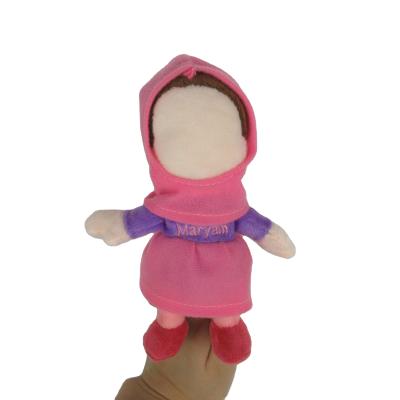 China Eductional Preschool Toys Customized Finger Puppet Doll Shape Fun Finger Hand Puppet Toys For Children for sale