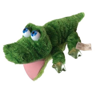 China Gift China Factory Plush Hand Puppet Crocodile Realistic Animal Shape Stuffed Hand Puppet Toys/Puppet With Working Mouth for sale