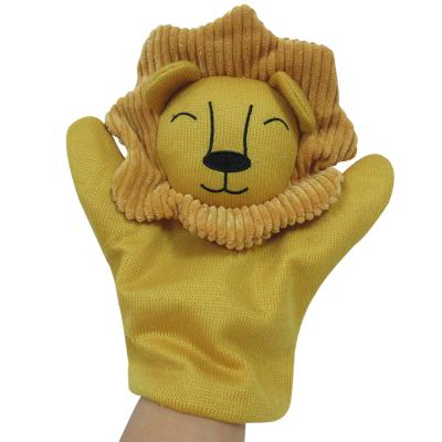 China Educational gift lion hand puppet shape animal puppet baby toy toys/puppet for sale