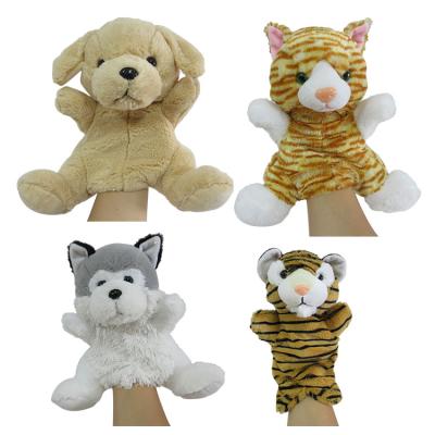 China Cheap Custom Made Dog Animal Cat Husky Lion Hand Puppets For Adult From Factory Of ICTI Stuffed Plush Children Hand Puppet Lovely for sale