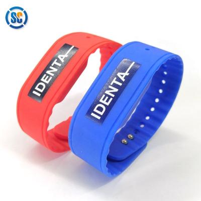 China custom size printable silicone rfid wristband/wristband wristband wholesale price for sale