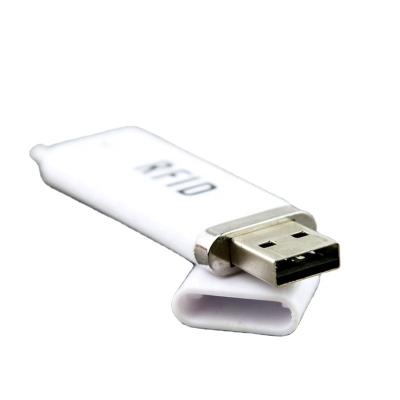 China In Stock 125khz/13.56mhz White 10 Digits Pen Drive Type Rfid Reader 70*15*7mm for sale