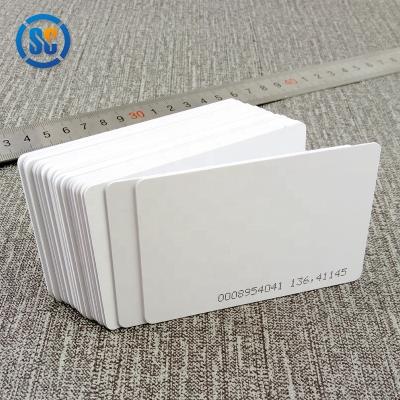 China Read only blank large inventory 125khz tk4100/em4100 pvc rfid id card, shipping anytime for sale