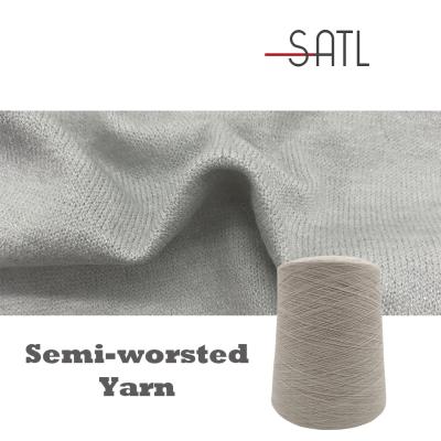 China Anti-Bacteria Customized Semi-worsted 2/30nm 47% Nylon Polyester Dyed Viscose 27% 26% Yarn For 12 Gauge Knitting Machine for sale