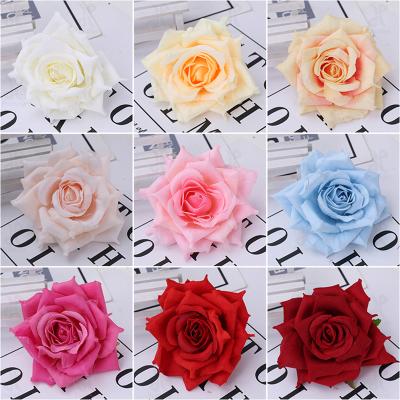 China Wholesale Natural Long Sale Natural Hot Single Stem Promise Touch Flannel Artificial Velvet Rose Flowers For Wedding Decoration for sale