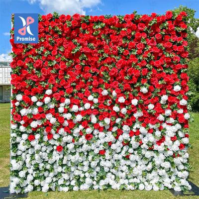 China 2022 Touch Natural Promise Hot Selling Artificial Flower Wall Decorative For Wedding for sale