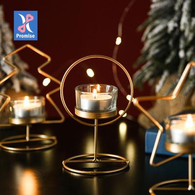 China Eco-friendly Promise Candlestick Candlestick Metal Hollow Out Black Home Decor Candlestick Lanterns Gifts Decor Items Metal Candle for sale