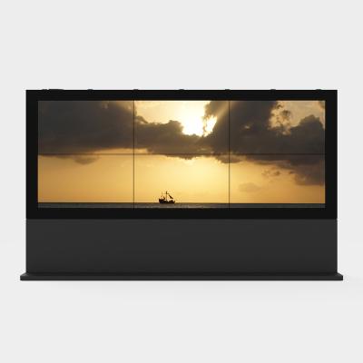 China Complete solution of outdoor advertising screen (2x3 horizontal and vertical) with high brightness 55 inch for large screen visual for sale