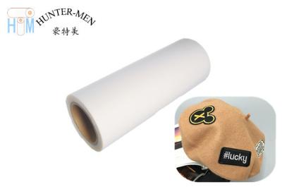 China Polyester Thermoplastic Adhesive Film White PES Hot Melt Adhesive Film For Embroidered Chapter for sale