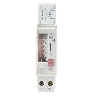 China Analog Home Appliance 220V AC Din Rail Mount Option Timer Switch for sale