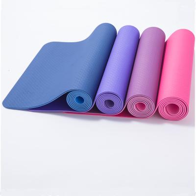 China Foldable Yoga Mat Eco Exercise 10mm Travel Roll Band Custom Wholesale Bulk Print Home for sale