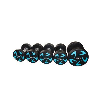 China Universal CPU Weight Dumbbells Porcelain PU Mold Dumbbell for sale