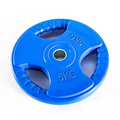 China Universal Rubber Coated Factory Sale Weight Lifting Weight Plate for sale