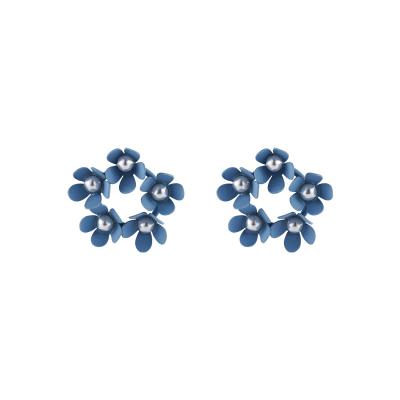 China Vintage Vintage Blue Mist Stud Earrings For Girl Jewelry Gifts Fashion Women Geometric Drop Earring For Sale for sale