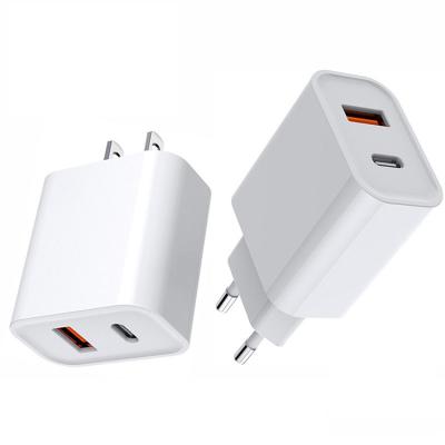 China For 2021 high quality factory palladium wall charger 20w usb-c power adapter fast type mobile phone and tablet c plug charging for sale