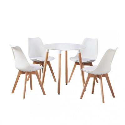 China Adjustable (other) Free Sample Modern Dining Room Furniture Wholesale Fashion Tulip Chair Wooden Legs Plastic Chair for sale