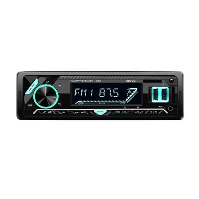 China Hands-free AUX player. Remote Control 2USB Mp3 Universal Car Stereo Cassette Music Player 1din Radio Audio Black 5002 for sale