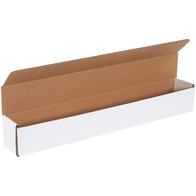 China Recyclable New Style Rectangle Kraft Paper Large Cardboard Box Tube Packaging for sale