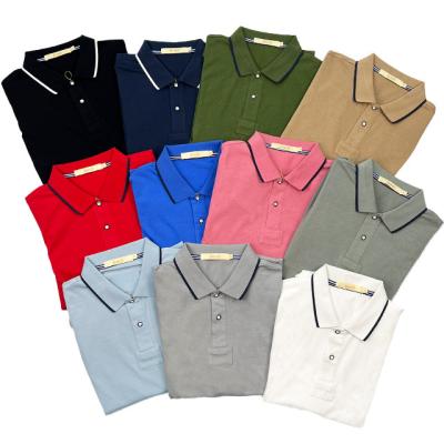 China Best Selling High Quality Men's Short Sleeve Anti-Wrinkle Plain Quick Dry Lapel Golf Polo Shirt For Sports Men's Casual Party for sale