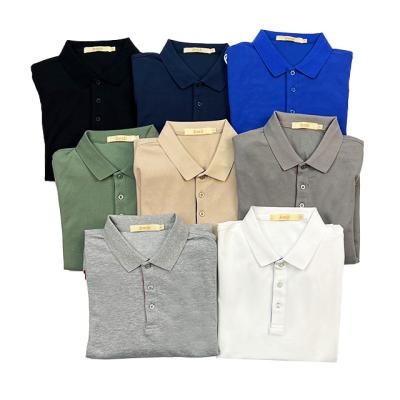 China High Quality Cotton Mens Sleeve Shorts Anti-wrinkle Fashion Solid Color Golf Lapel Polo Shirt For Men Smart Casual Sports for sale