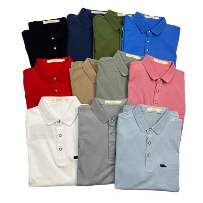 China Wholesale High Quality Men's Pique Sleeve Short Sleeve Viable Custom T-shirt Summer Plain Printing Cotton Golf Polo Shirts for sale