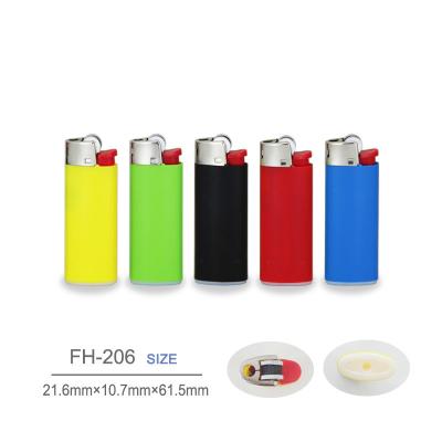 China Fh-206 Disposable Mini Plastic Cigarette Flint Lighter for sale