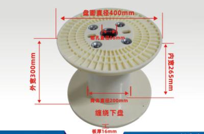 中国 PN400 ABSワイヤー ケーブルの包装の出荷の転換のためのプラスチック ボビンのスプールの巻き枠 販売のため