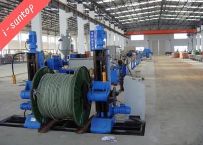 China Linha livre da extrusão do halogênio automático 90r/Min Cable Sheathing Machine Cable à venda