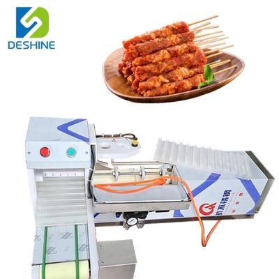 China Automatic Kebab Machine Stainless Steel Lamb Meat Skewer Machine for sale