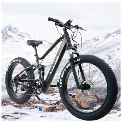 China RANDRIDE Aluminum Alloy Pedal Assisted Fat Tire eMTB Mountain Bike 48V500W FULL SUSPENSION Electric Mountain Bike For 4.0 Tire for sale