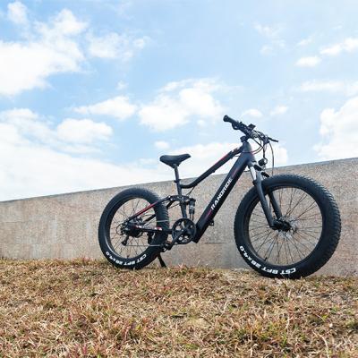 China EU Warehouse 1000W 26*4.0 Fat Tire Aluminum Alloy Mountain Full Suspension Electric Snow Bike Hydraulic Disc Brake Ebikei Electric Bicycle for sale