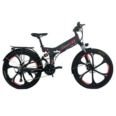 China Aluminum Alloy Folding Mountain Bike 26 Inch 21 Speed ​​Electric Power Assisted City Mountain Bike Electric Bike for sale