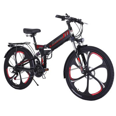 China Cheapest price aluminum alloy bicycle 26 inch 11ah 48v/electric folding bicycle 26 drive distance bicycle 350w /long electric bicycle for sale