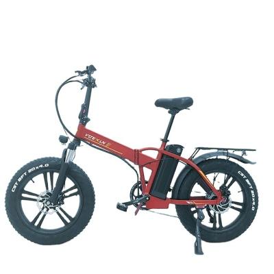 China Aluminum alloy folding bicycle 20 inch e bike electric eletric cycle fat shock absorbing ebike for sale