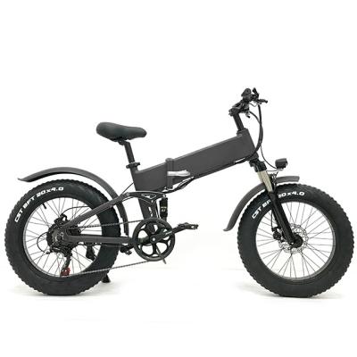 China Electric Bike 48V 1000W High Quality Aluminum Alloy Fat Tire Folding Mountain Electric Bicycle 7 Speed ​​Electric City Bike SHIMANO for sale