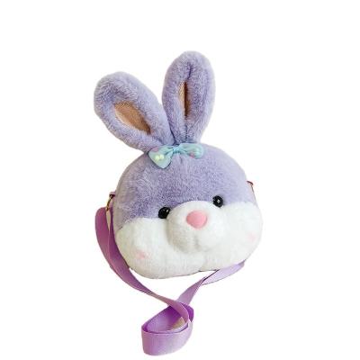 China Hot Selling Bag Amazon Plush Small Cartoon Plush Backpack Toy Cute Stuffed Toy Rabbit Bag Diagonal Hot Wholesale Children's Custom Bunny Animal Sho for sale