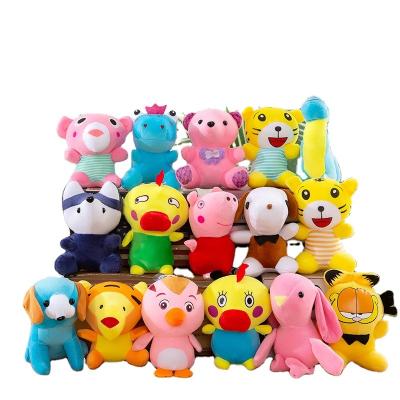 China Cheap Plush Factory Promotion Crane Machine 16-20cm Mix Plush Toys, Selling Claw Machine Doll, Printing Skin Animal Stuffed Plush Toy for sale