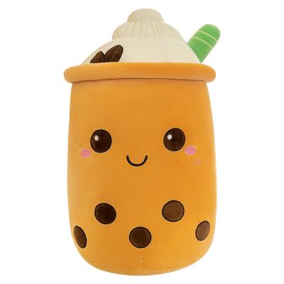 China Wholesale Cotton Milk Tea Cup Plush Toy Milk Tea Pillow Holiday Gifts for sale