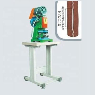 China Garment Shops Manual Semi Automatic Metal Zipper Gap Machine for sale