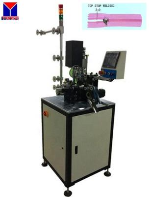 China Garment Shops U Shape Automatic Nylon Zipper Top Stop Zipper Machine for sale